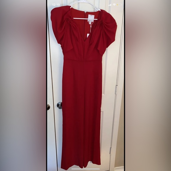 C/MEO COLLECTIVE VICES JUMPSUIT Cherry Red Woman’s Small New With Tags - Picture 1 of 11